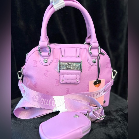 Juicy Couture💜 EXCLUSIVE💜 Violet Tulle Y2CUTE DOME SATCHEL (NWT) - Picture 4 of 16